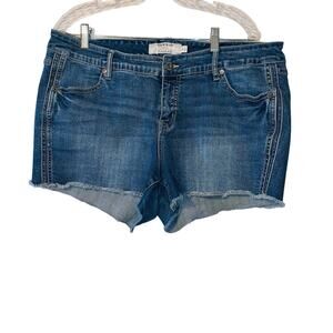 Torrid Shorts Plus Size Womens 16  shorts  Blue Denim Stretch